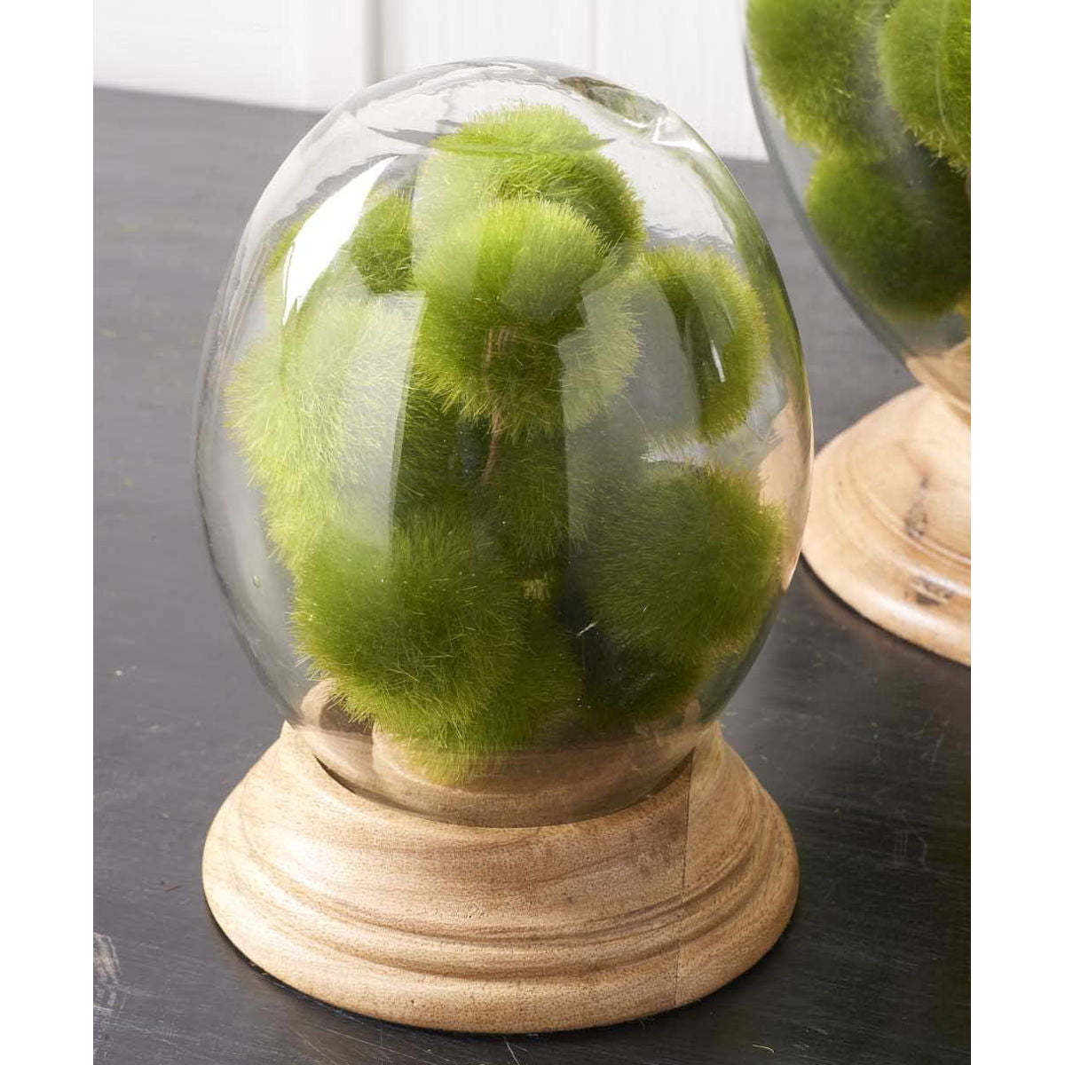 Green 2" Fuzzy Moss Balls 15394B room setting