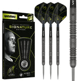 Winmau Michael van Gerwen Signature Edition darts with packaging on a white background