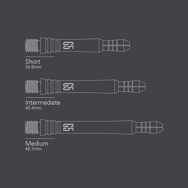 Power Titanium G5 Shaft lengths