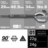 Dimitri Van Den Bergh 95 Echo Swiss 90% Tungsten details