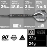Dimitri Van Den Bergh 95 Echo Swiss 90% Tungsten details