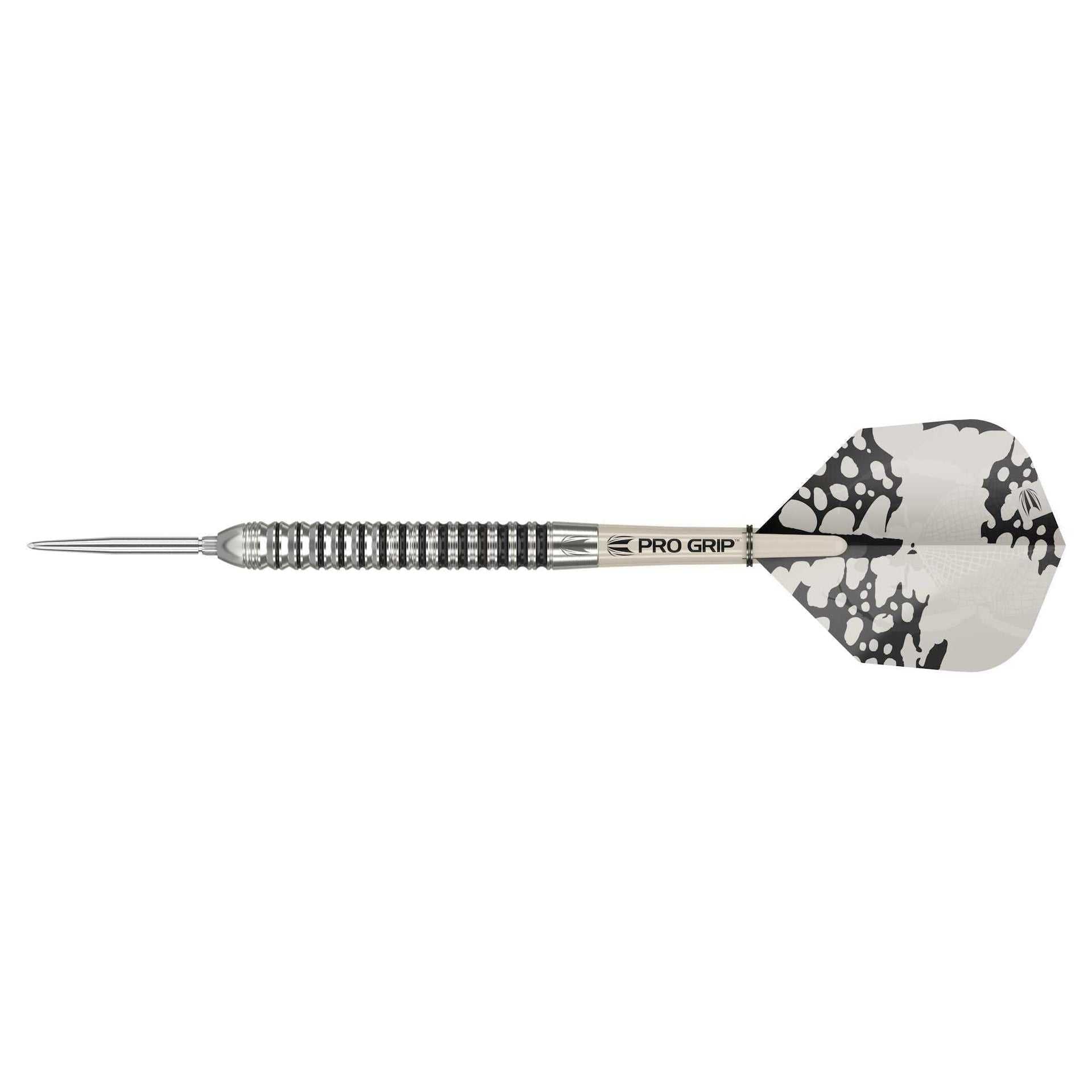 EXO SP 90% Tungsten darts set with radial-grooved grip, Swiss Point Technology, and Pro Ultra flights