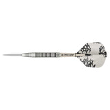 EXO SP 90% Tungsten darts with radial-grooved grip, Swiss Point Technology, and Pro Ultra flights set