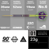 Luke Littler World Champion 90% Tungsten barrel dimensions