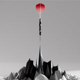 Elysian Archetype 43 SP 95% Tungsten dart shown over mountain design 