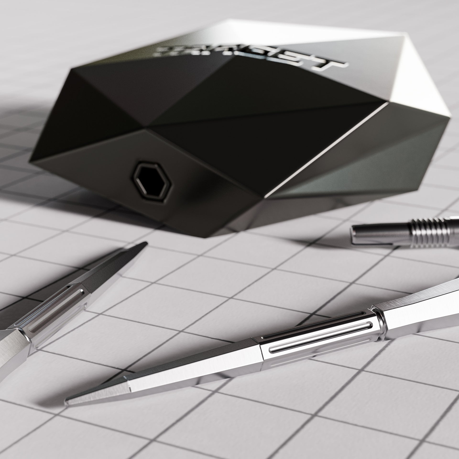 Elysian Archetype 43 SP 95% Tungsten close up of the swiss tool