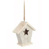 Birdhouse Ornament w/Star Entrance