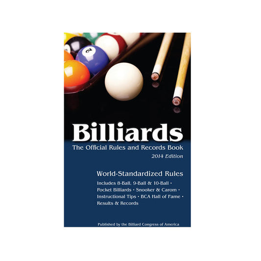 Billiards Official Rules and Records Book