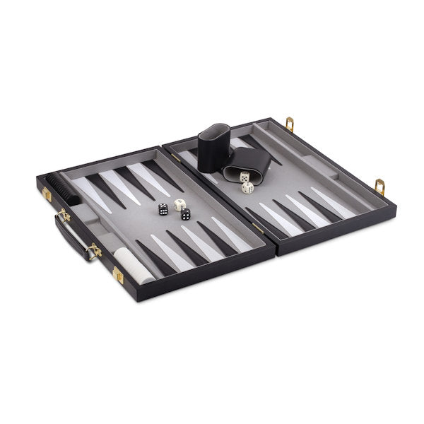 15" Backgammon Solid Black by WE