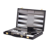 15" Backgammon Solid Black by WE