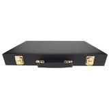 15" Backgammon Black by WE shows the black carrying case.