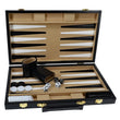 15" Backgammon Black by WE shown open with what's in the case.