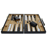 15" Backgammon Black by WE shown open and in use.