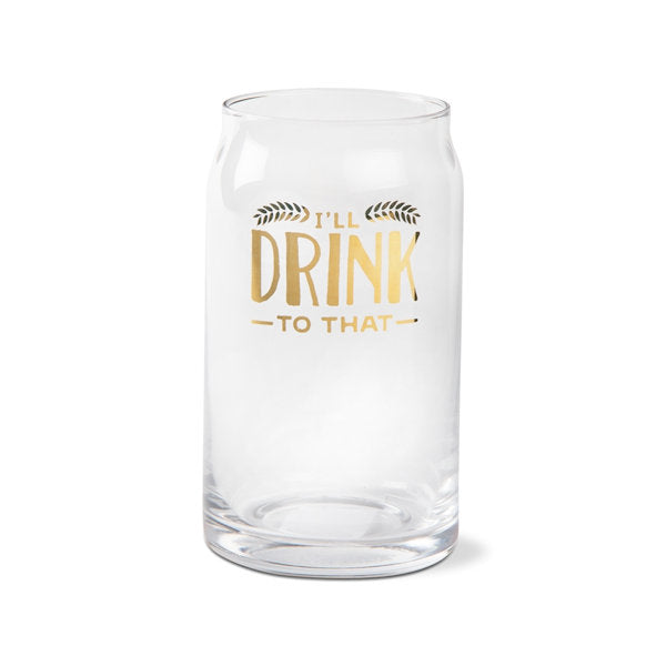 I'll drink to that ale glass