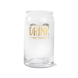 I'll drink to that ale glass