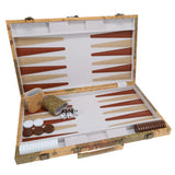 15" Backgammon Tan World Maple by WE open with what's in the box