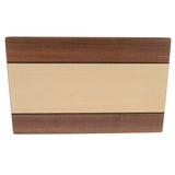 12" Backgammon Walnut Stain Wood WE case shown upright.