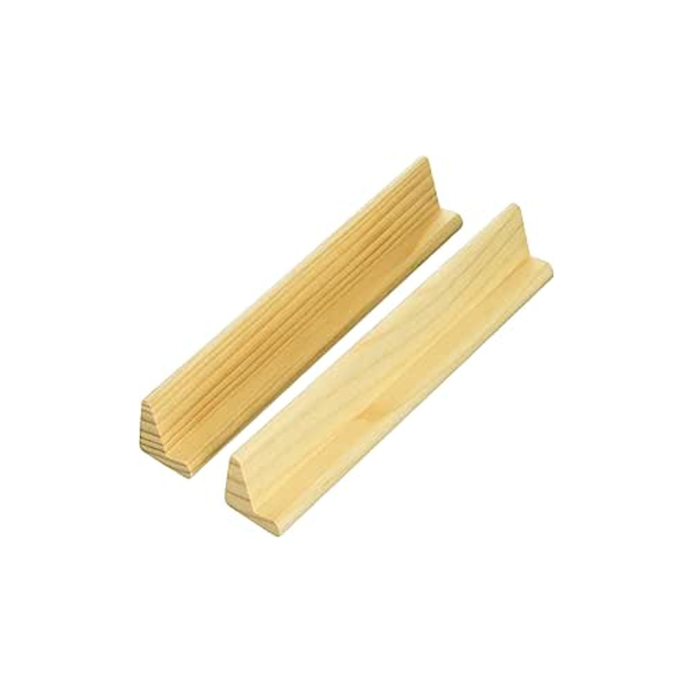 Dominoes Wooden Rack showing what you get which is 2 wooden racks.