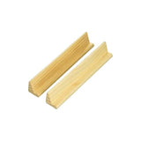 Dominoes Wooden Rack showing what you get which is 2 wooden racks.