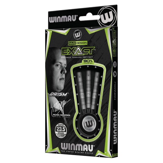 MvG Exact 23.5g 90% Tungsten Soft Tip packaging