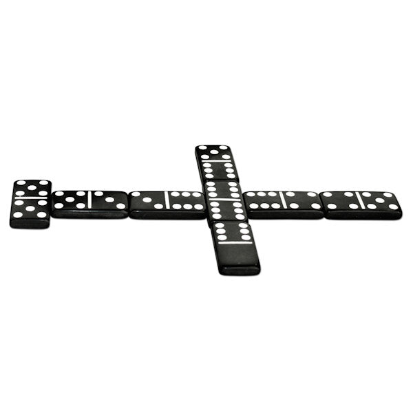 Walnut 7-Games-in-1 Combination Game Set dominoes.