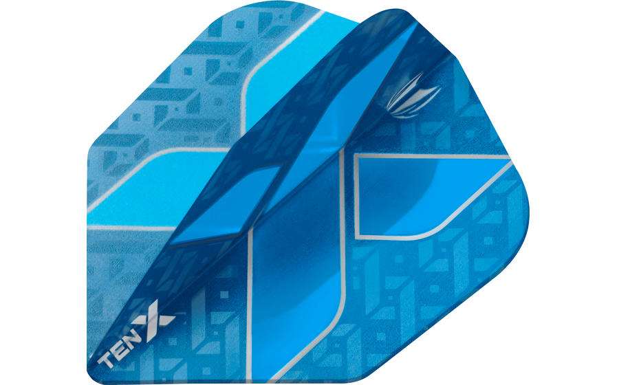 Blue Target TEN-X Flights dart accessories with aerodynamic design and reduced drag for faster flight