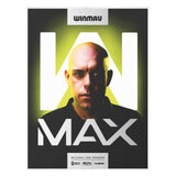 MVG W-Max 90% Tungsten Switch Darts packaging with MVG face on the front