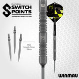 MVG TS 90% Tungsten Switch Darts switch points information.