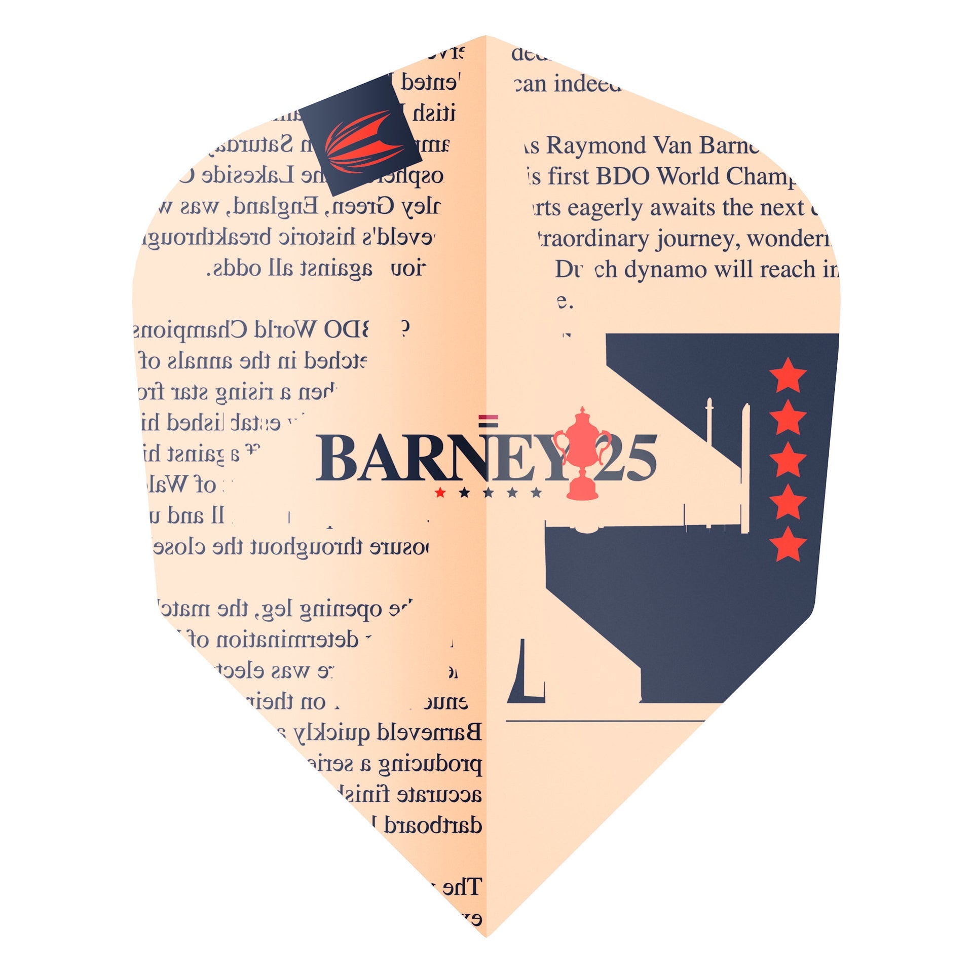 Pro Player Target Flights Barney25 flat view