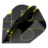 Bolide Void 90% tungsten dart set with black titanium coating and radial grooves for precision and control