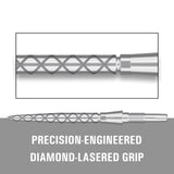 Swiss Storm Diamond Pro Points showing silver diamond-milled point