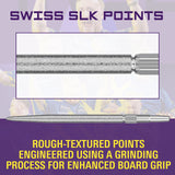 Swiss SLK Points silver close up