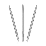 Set of three precision Swiss SLK Points for darts with rough texture and Swiss Point technology for quick, secure swaps.