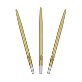 Three gold Swiss SLK Points for darts with precision-ground tips and Swiss Point technology.