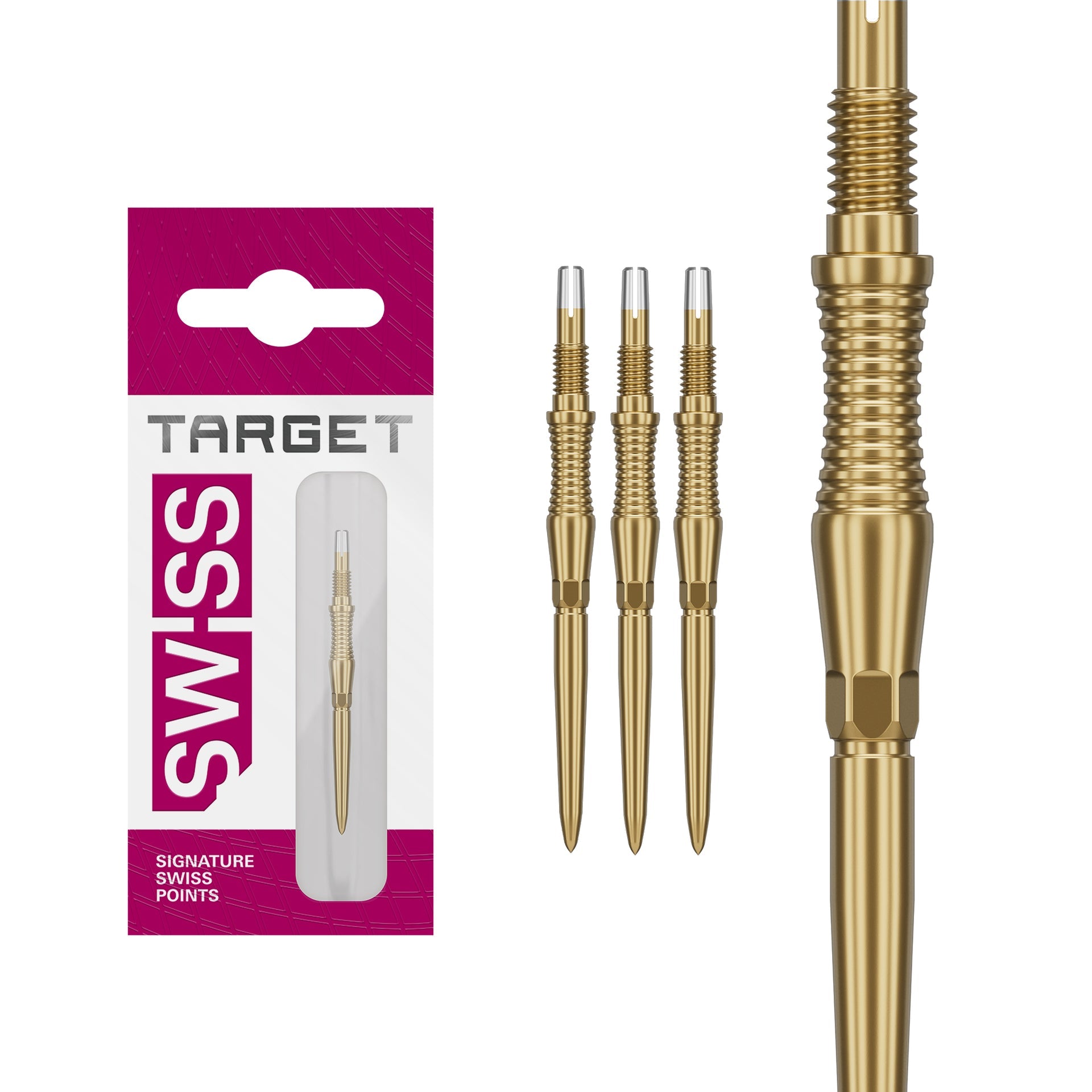 Swiss RST Points Gold with packaging labeled 'Target Swiss' on a white background