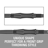 Swiss RST Points black with text highlighting their unique shape for front grip throwing style.