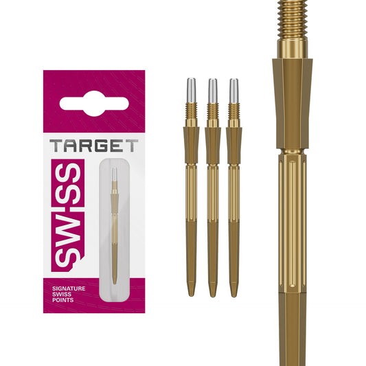 Swiss Elysian Archetype 43 Gold Points  with packaging labeled 'Target Swiss' on a white background