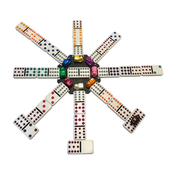 Mexican Train Double 12 w/Case - Dots shown in playing mode