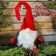 Santa Gnome Velvet Red Hat