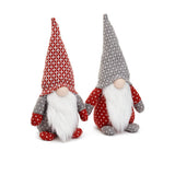 Santa Gnome Grey & Red Set of 2