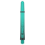 Pro Grip Sera Shaft in vibrant turquoise with threaded end and logo printed on shaft