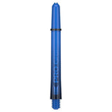 Pro Grip Sera Shaft in blue color for darts with threaded end and Pro Grip branding