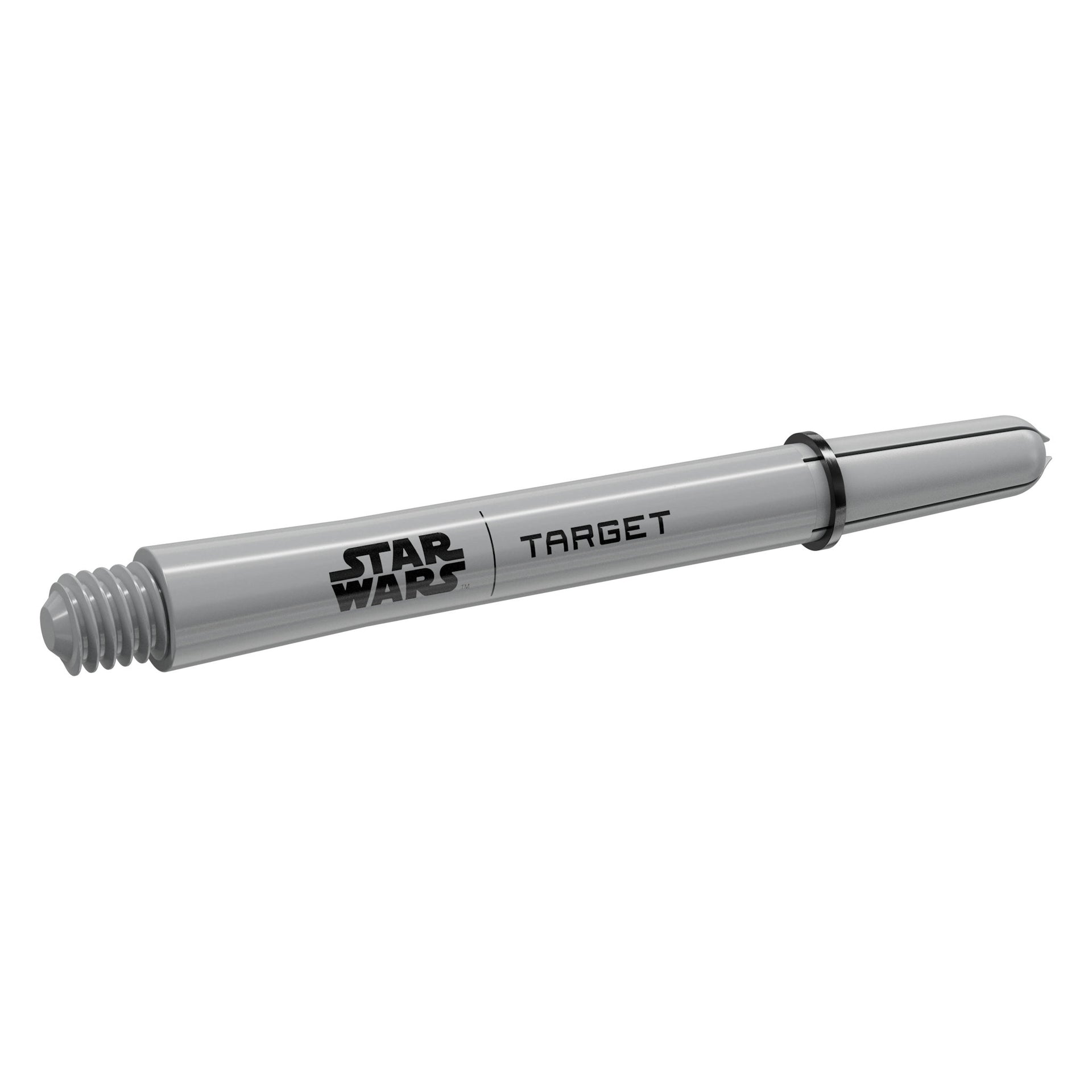 Grey dart shaft with 'Star Wars' and 'Target' branding on a white background