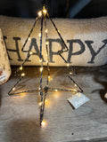 9" Metal Light Christmas Tree