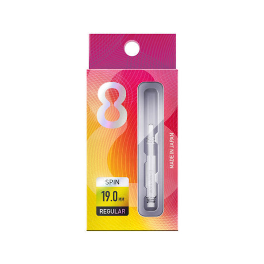 8 Flight Spin Shafts Clear 19mm