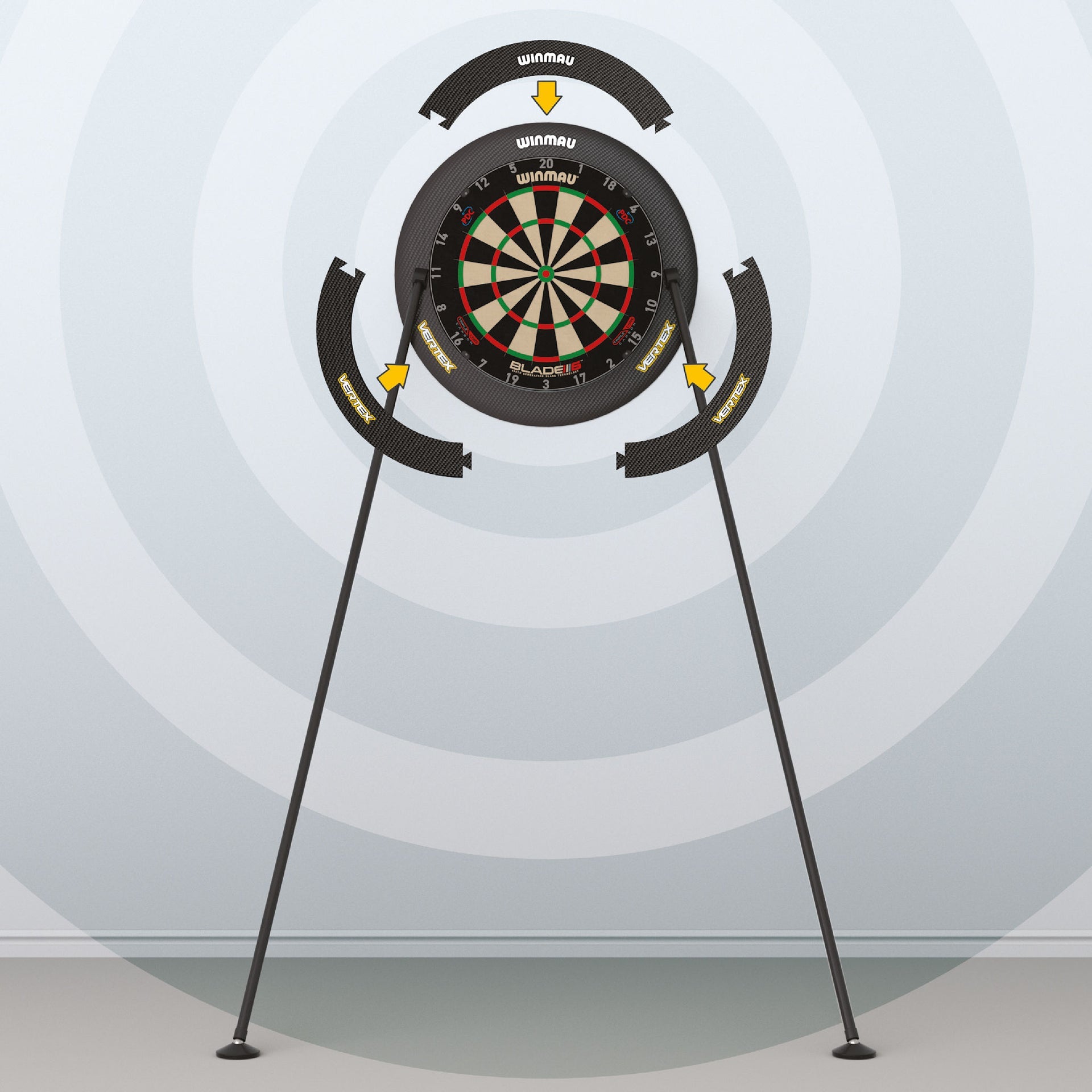 Winmau Vertex Dartboard Stand display