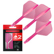 K-Flex Shape No.2 Flight & Shaft Pink three and box