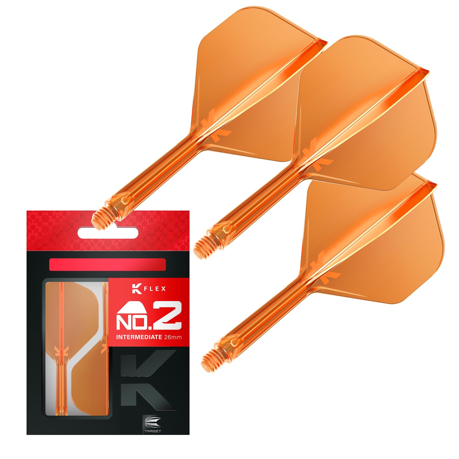 K-Flex Shape No.2 Flight & Shaft Orange
