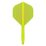 K-Flex Shape No.2 Flight & Shaft Yellow on white background