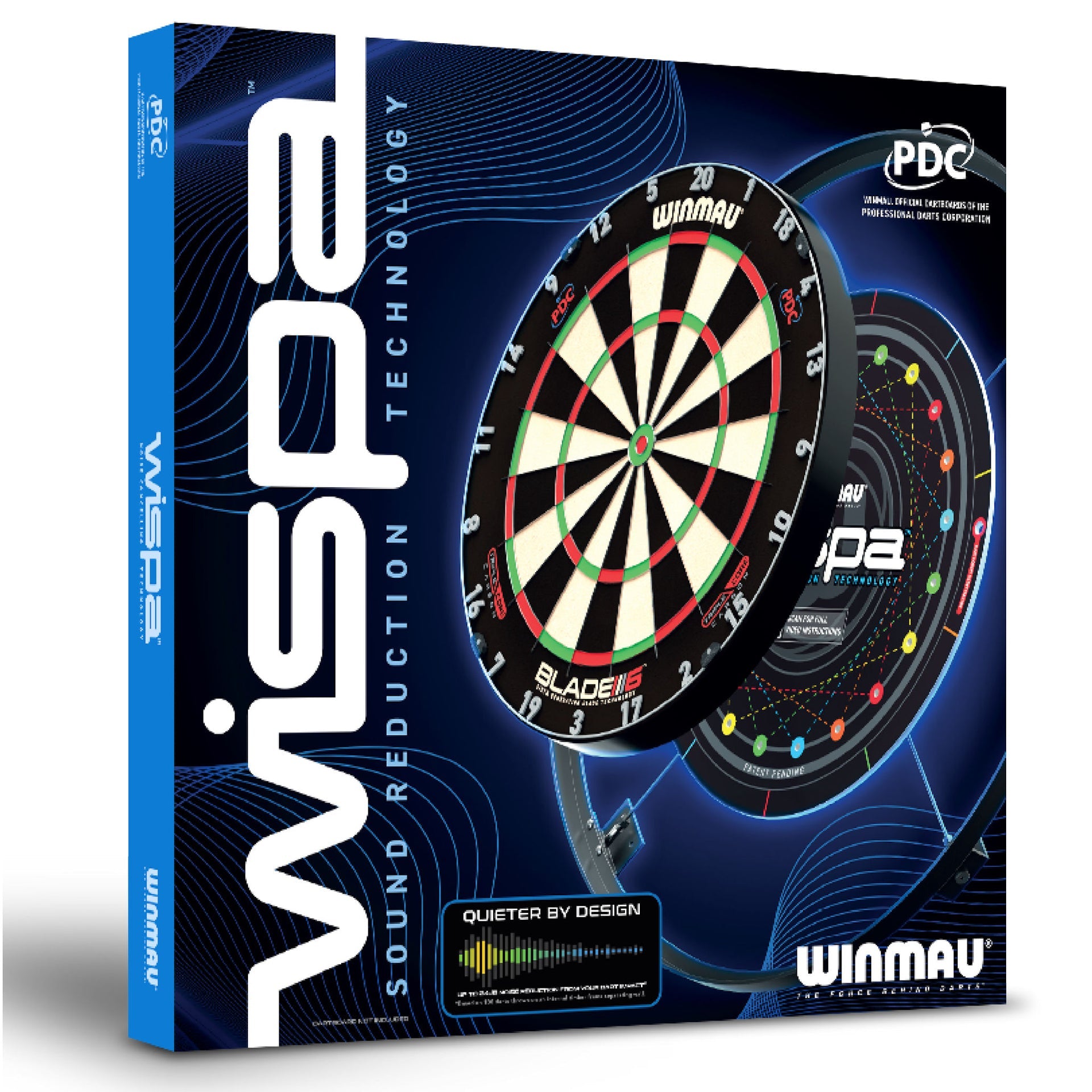 Wispa™ Dartboard Sound Reduction packaging